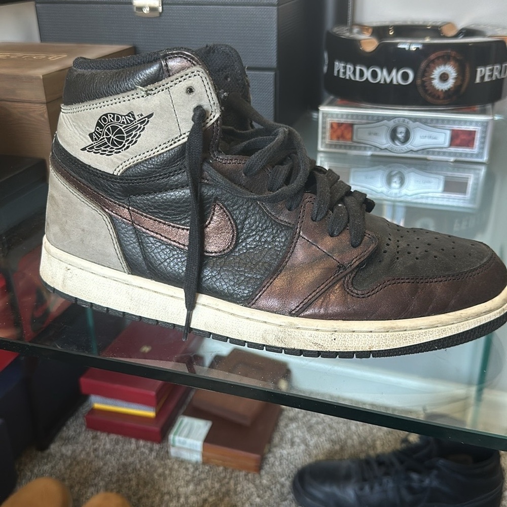 Air Jordan High-Top bundle Sneakers - Black and Brown worn